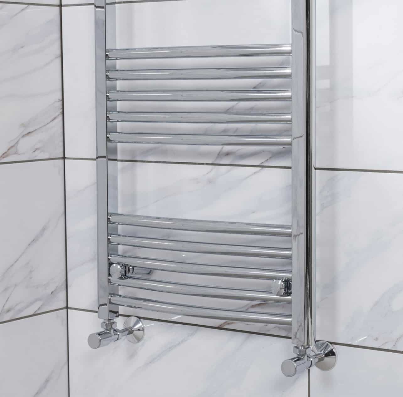 Alice chrome 1000x500mm curved ladder rail towel radiator – Ancarta ...